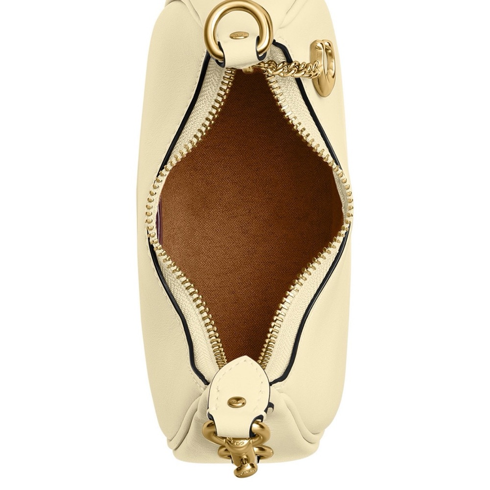 Coach Mini Bag in Cream with Gold Accents - Picture 3 of 5